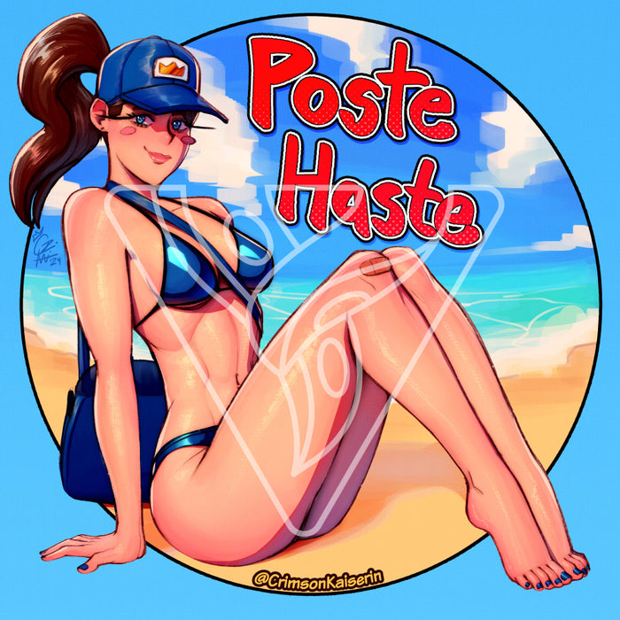 Poste Haste Pinup Print