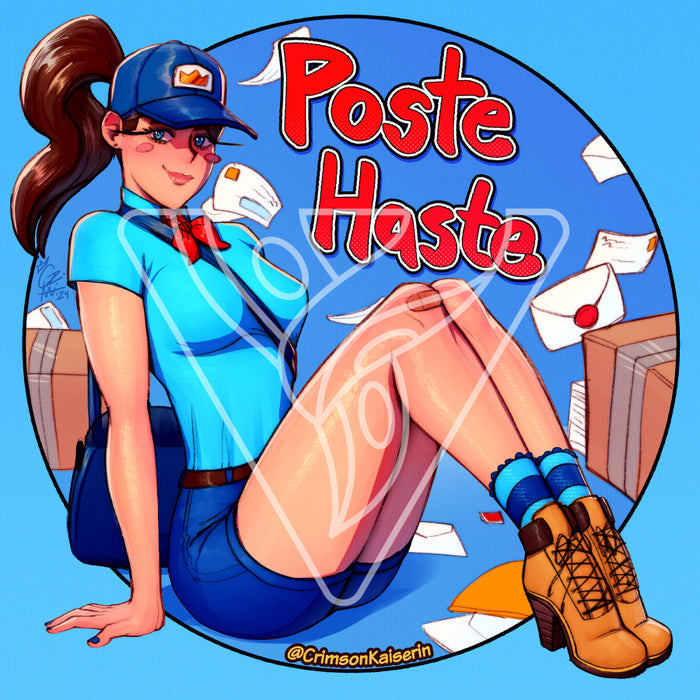 Poste Haste Pinup Print