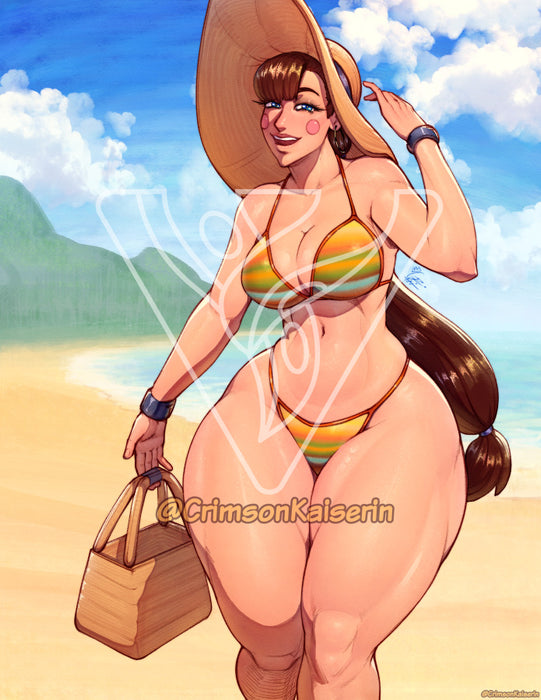 Letta on Vacay Print