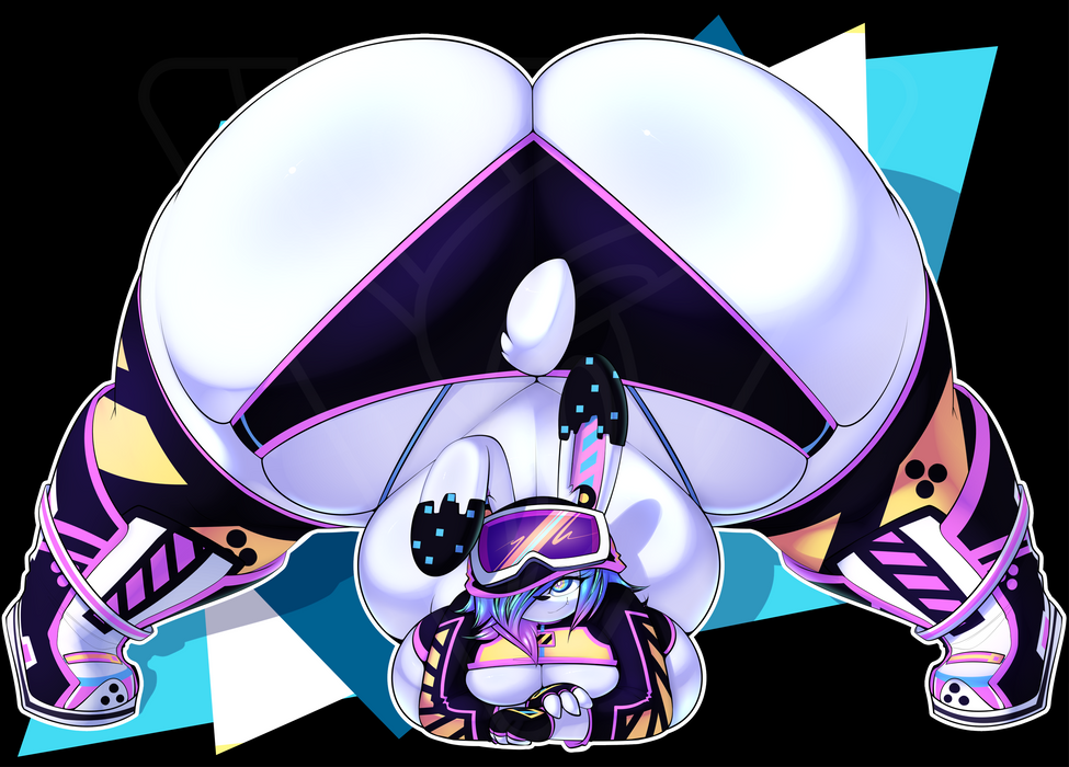 Butterblast Jack-O Pose sticker