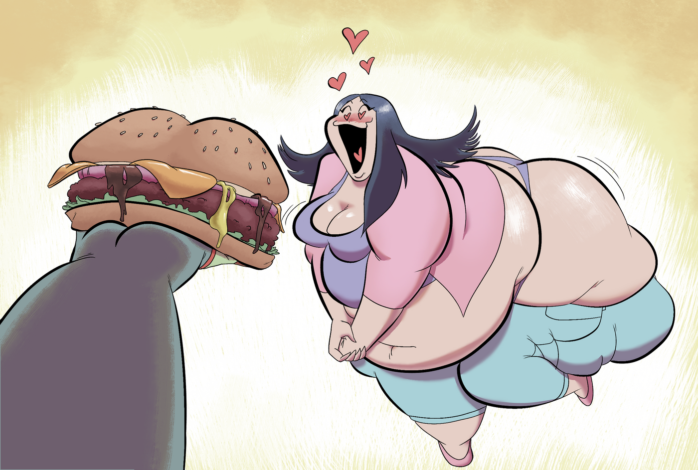 Anna Loves A Good Burger Print