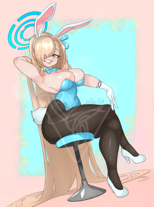 Asuna Bunny Suit Print
