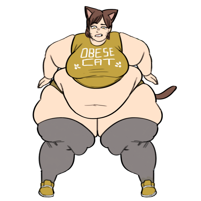Fat Cat Stuckage Sticker