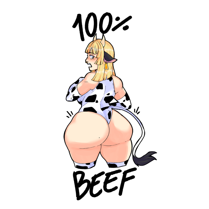 100% Beef Sticker