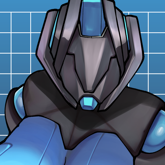 Blue Robot Print
