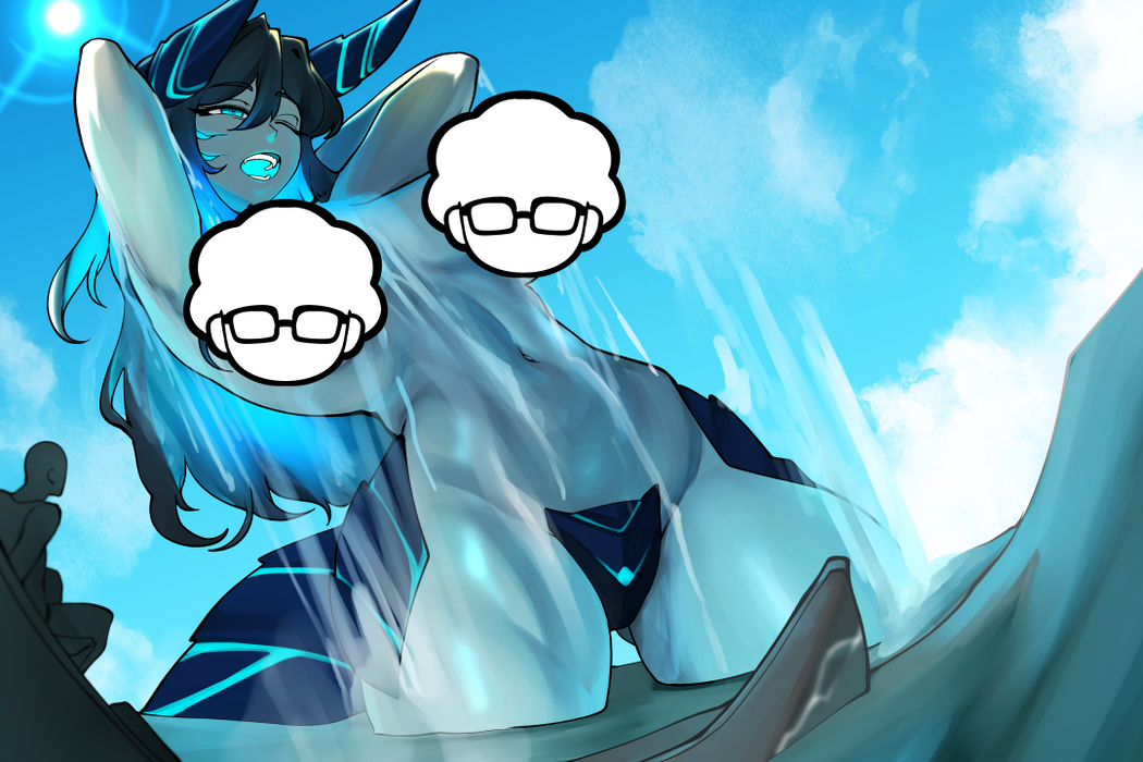 Sea Monster Giantess Print