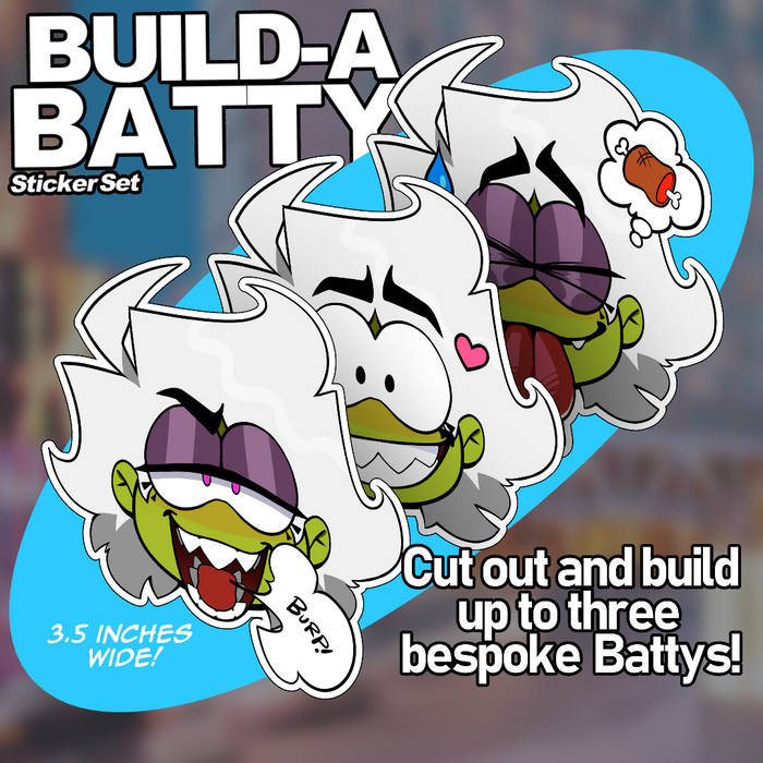 Build-A-Batty Sticker Set