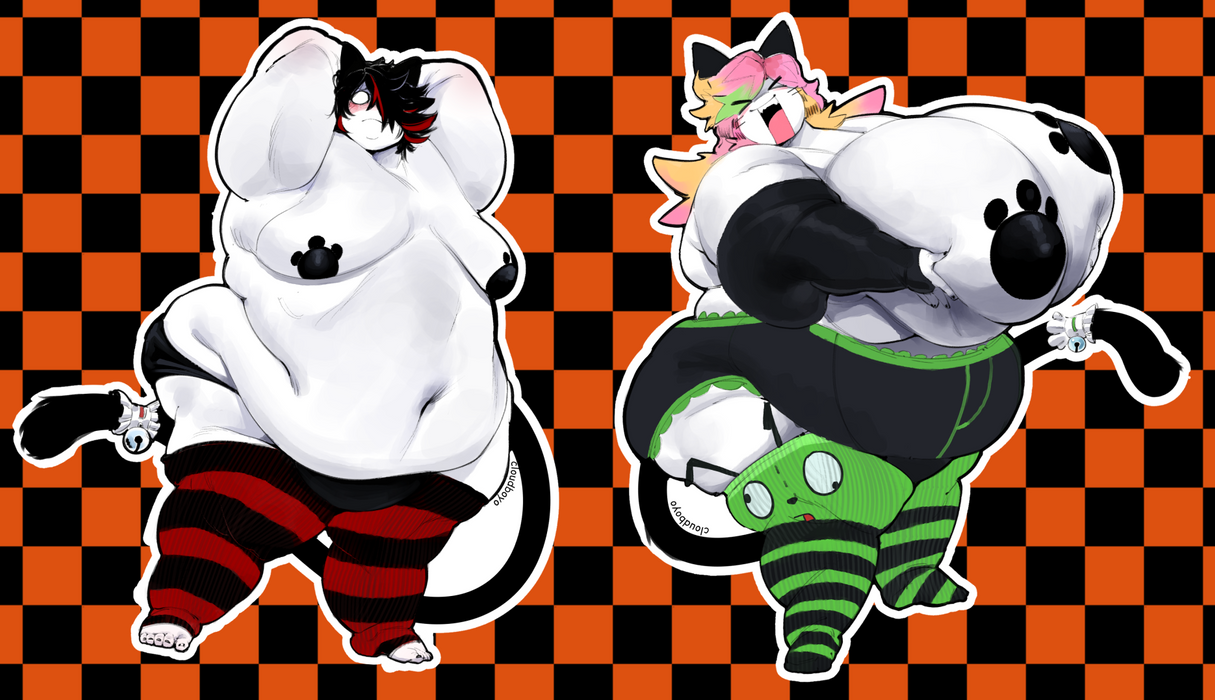Cat Suits - Sticker Duo