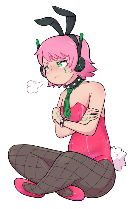 Bunny Suit Rom 3.5" Sticker