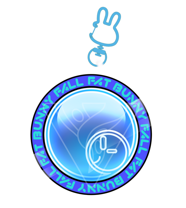 Fat Bunny Fall Acrylic Keychain