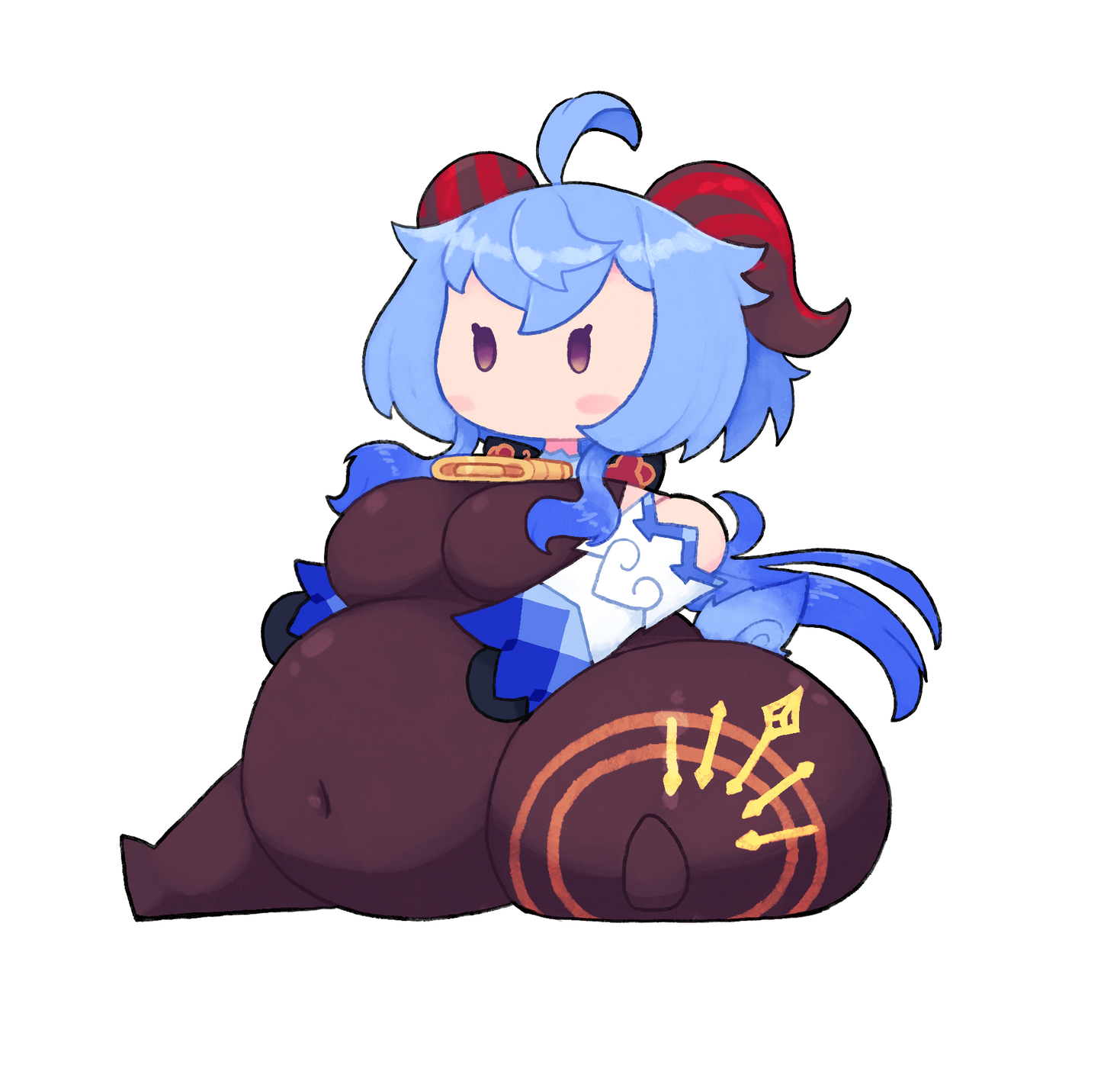Chibi Gainyu Sticker — YoruNoEcchi
