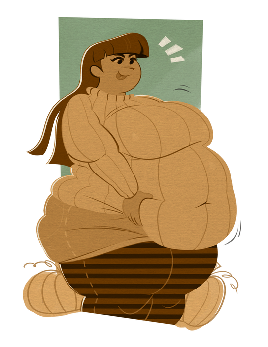 Fat Fall Girls 5'' Stickers