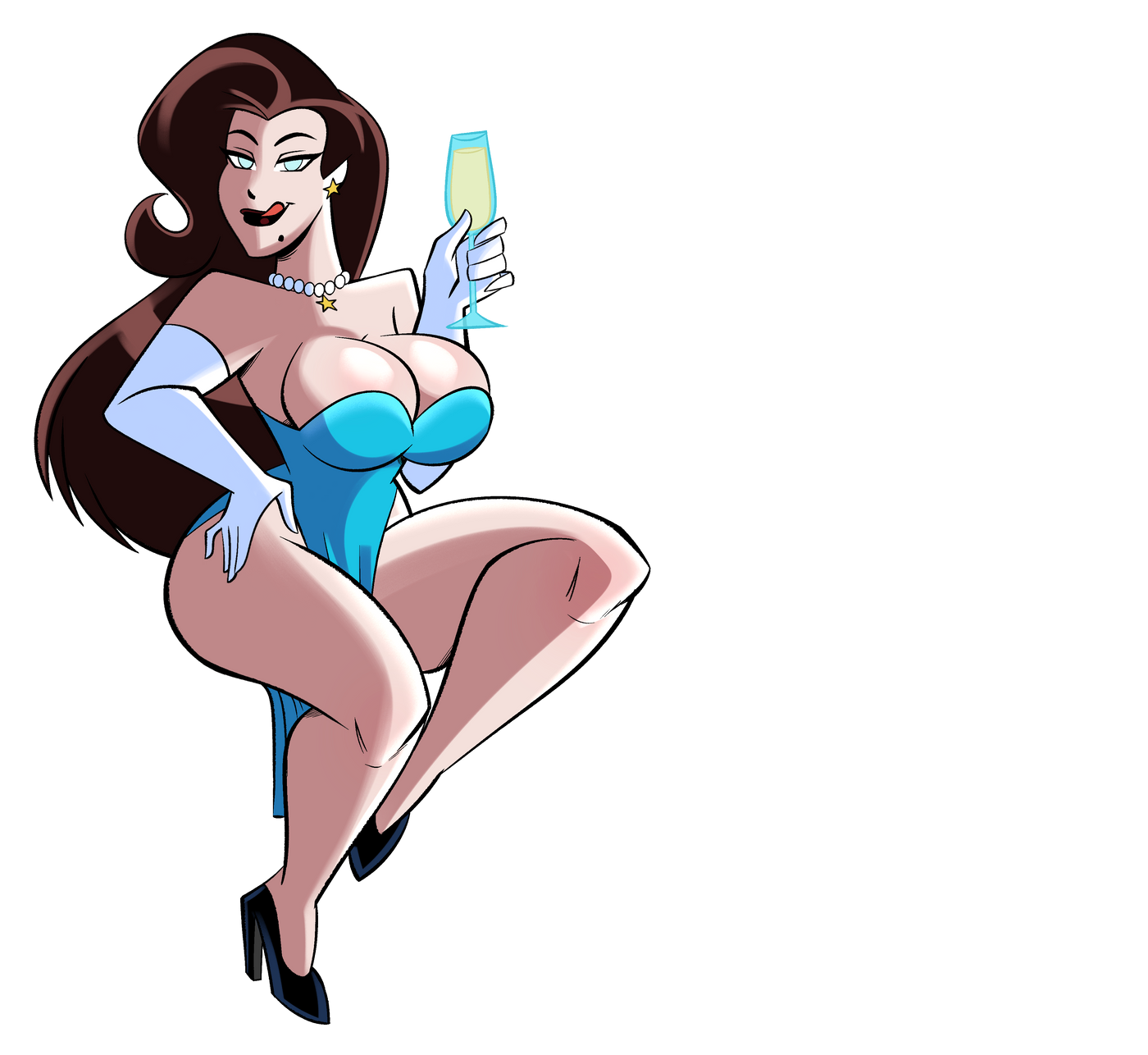 Crimson Wench Femme Fatale Sticker