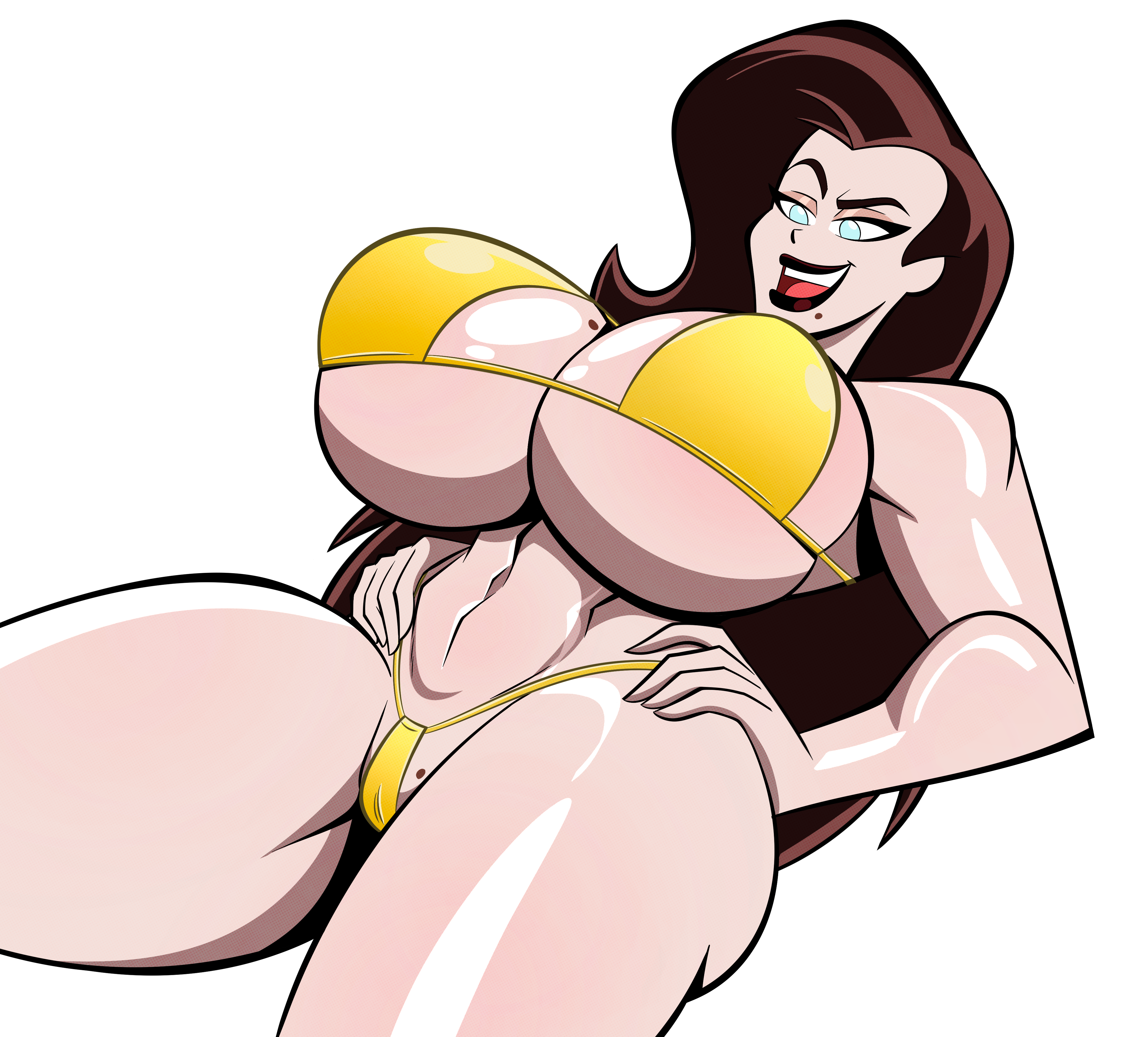 Crimson Wench Golden Bikini Sticker