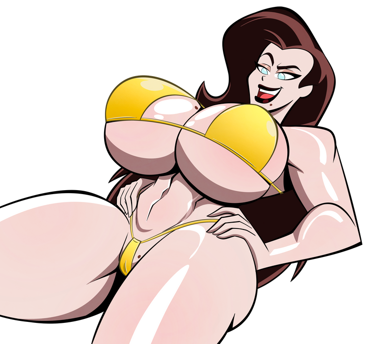 Crimson Wench Golden Bikini Sticker