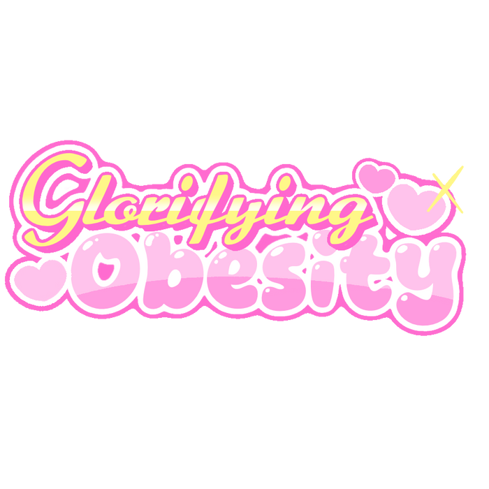 Glorifying Obesity Stickers