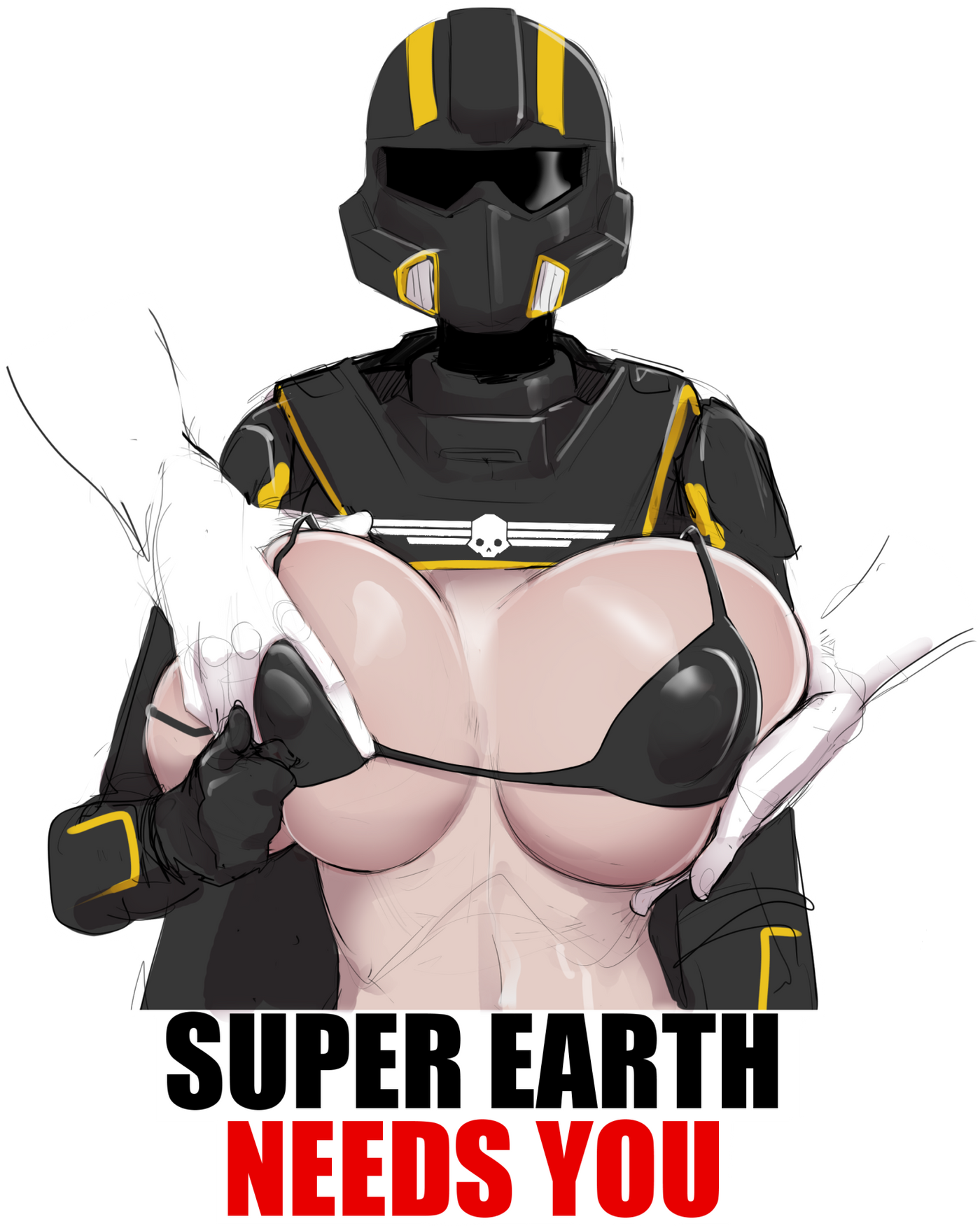 Hell(titties)Divers Needs You! Sticker