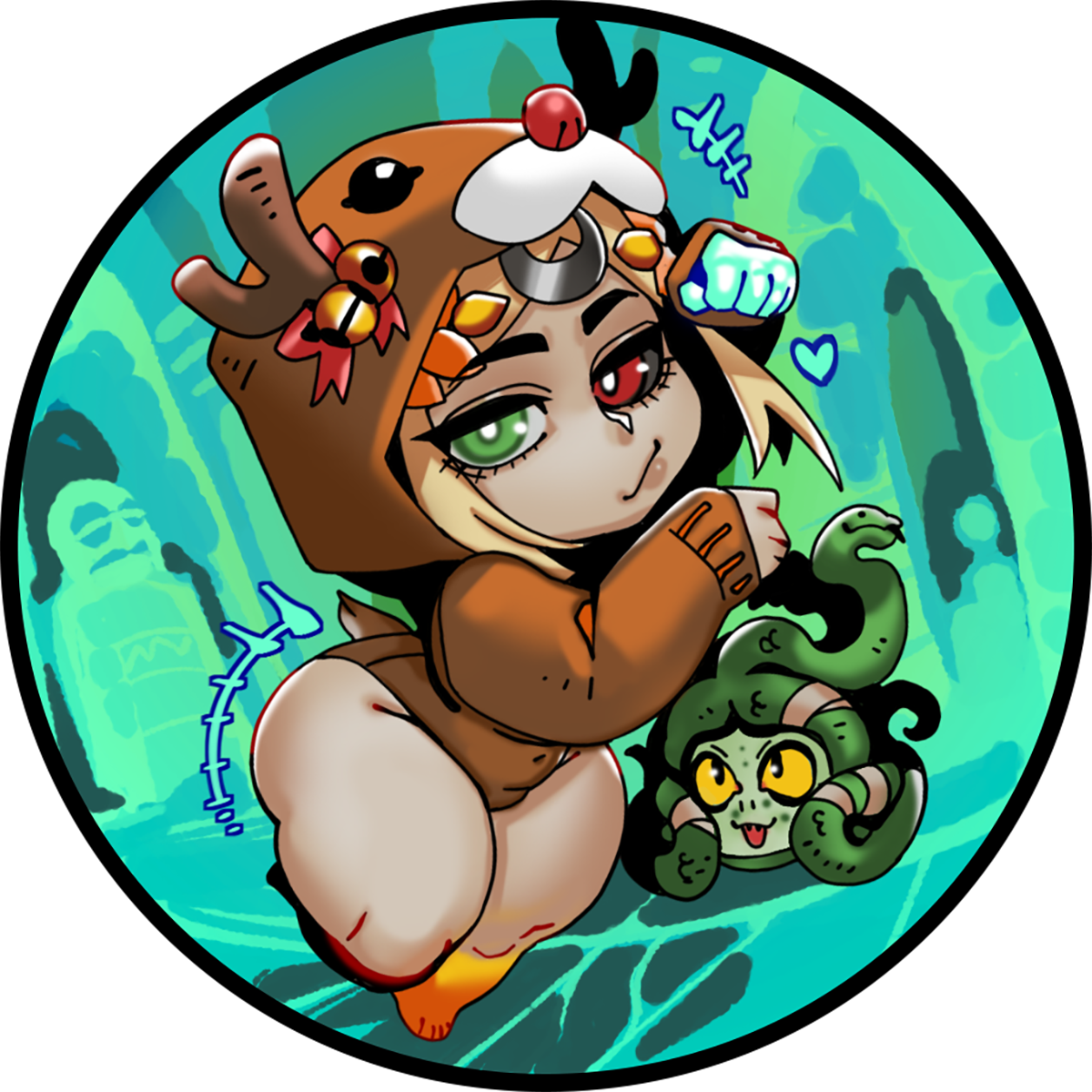 Reindeer Melinoe Sticker