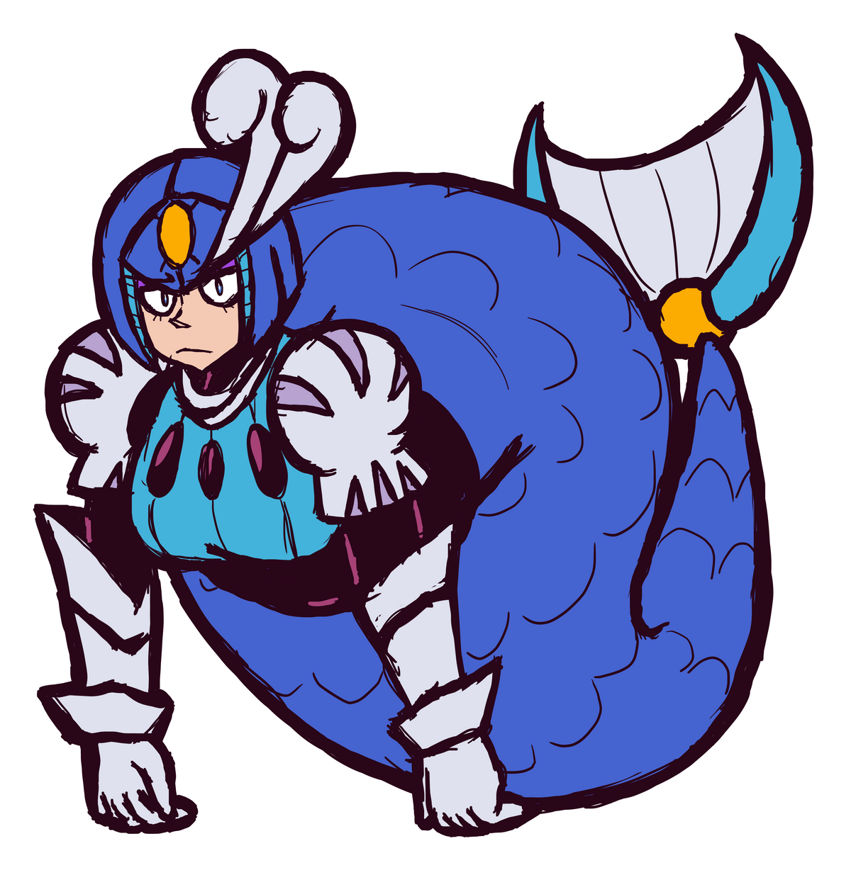 Mermaid Robot Sticker