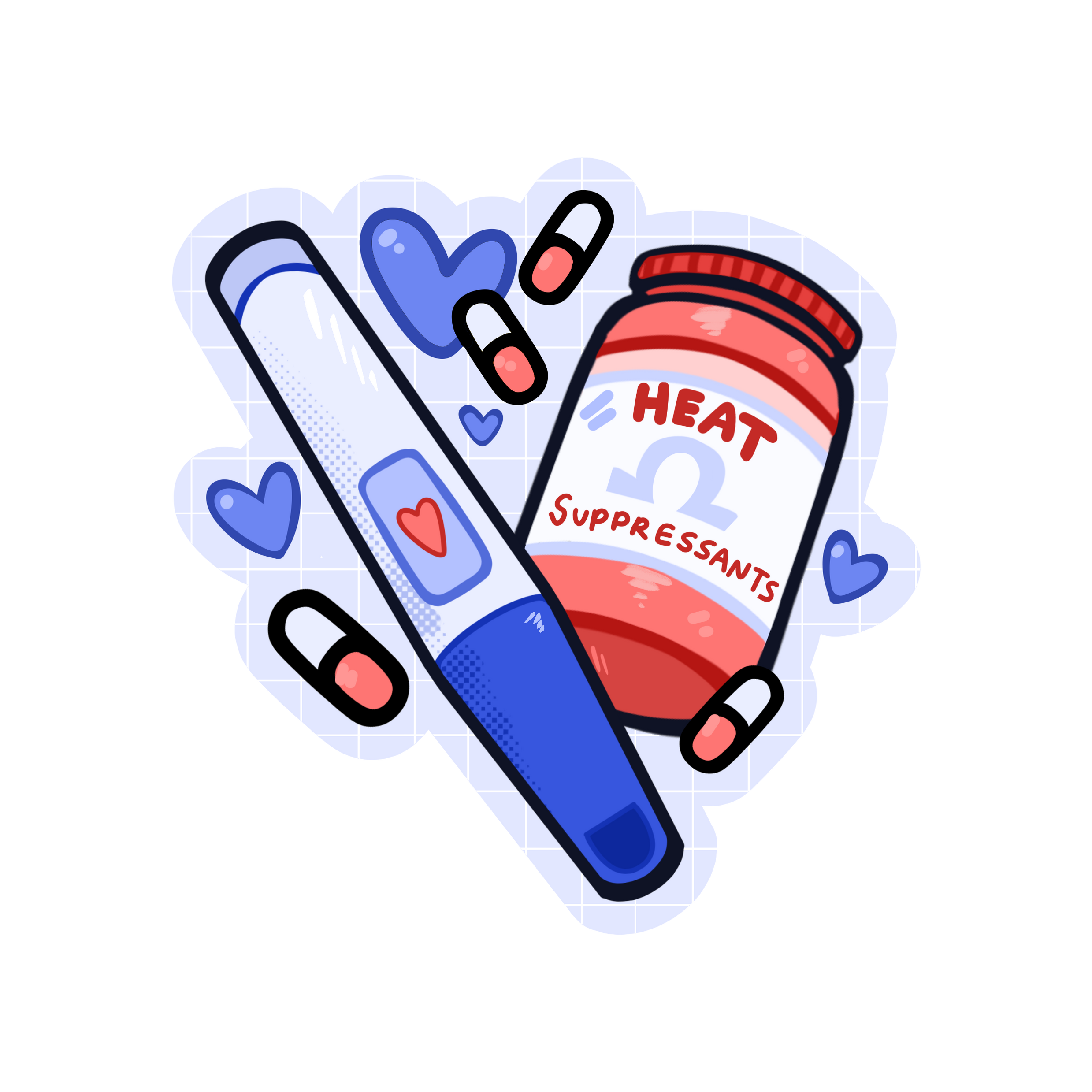 Omegaverse Essentials Sticker — YoruNoEcchi
