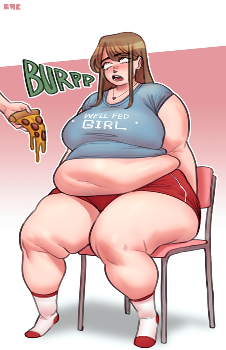 Well Fed Girl Print