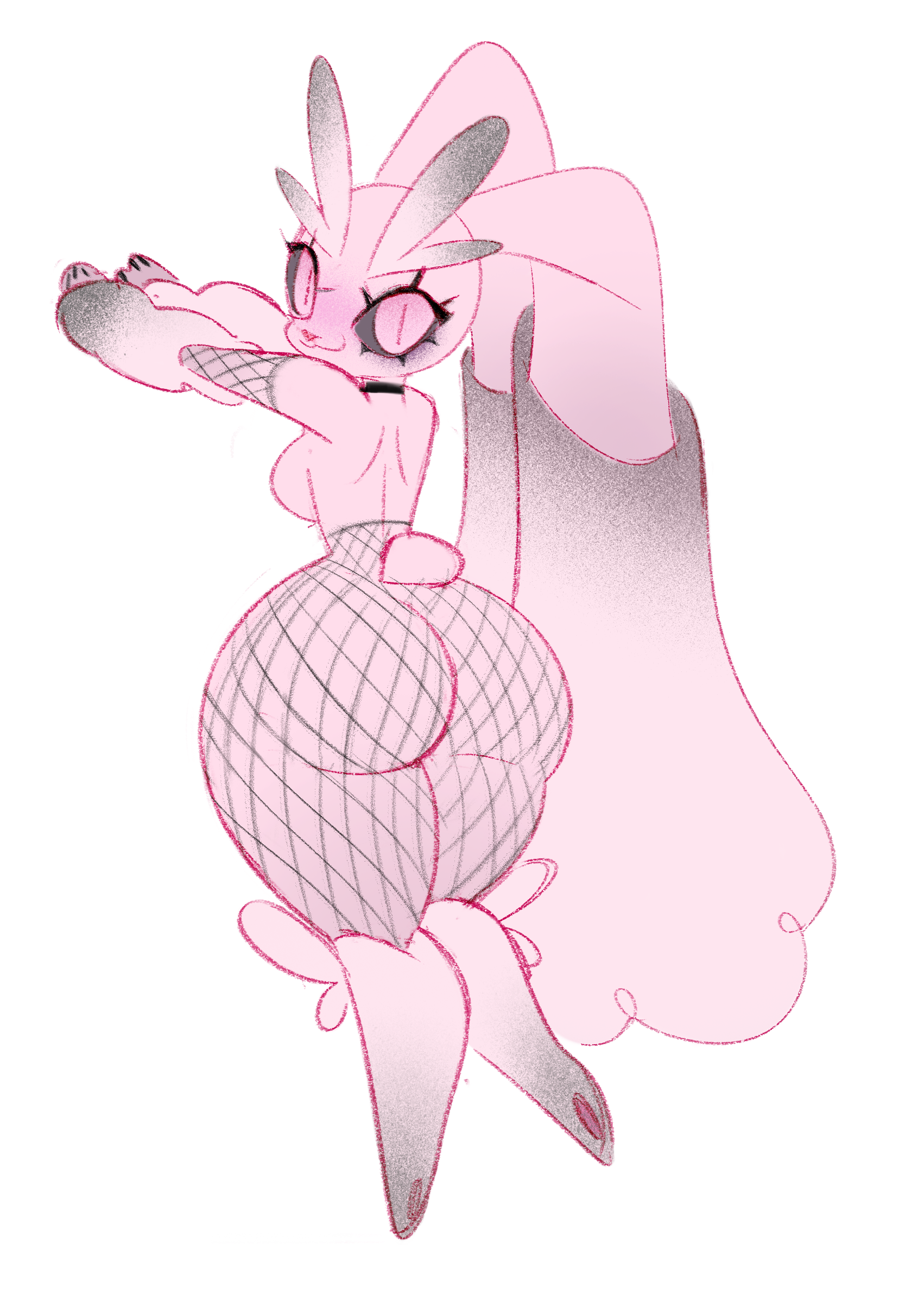 Pink Goth Rump Sticker