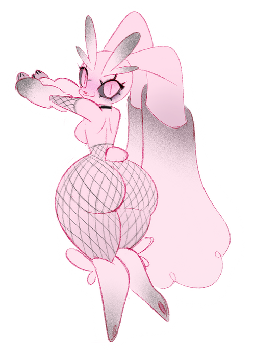 Pink Goth Rump Sticker