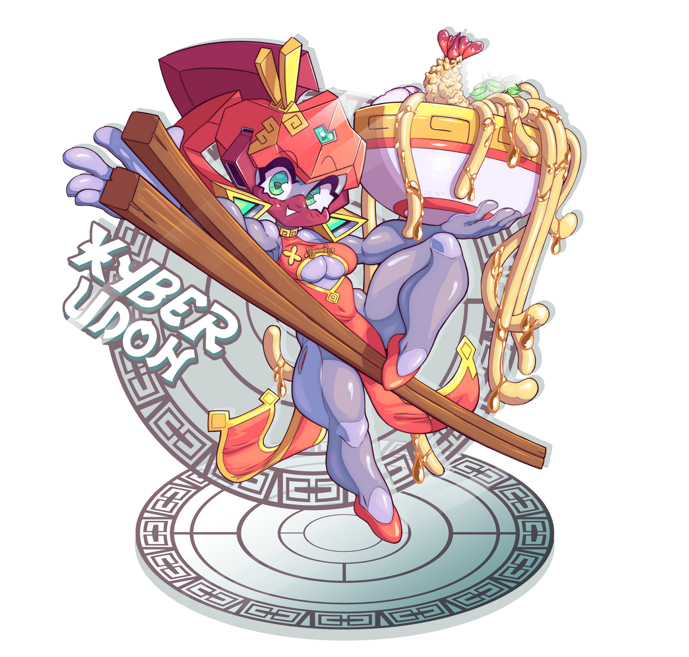 Cyber Udon Magnetic Standee