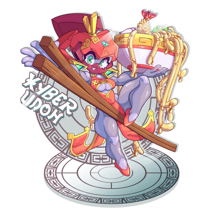 Cyber Udon Magnetic Standee
