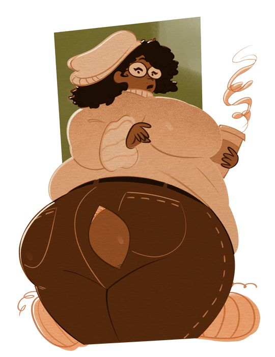 Fat Fall Girls 5'' Stickers