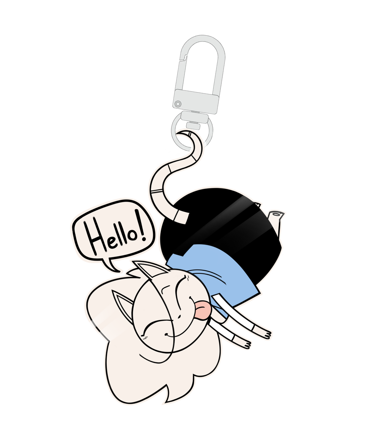 Retro Rat Charm