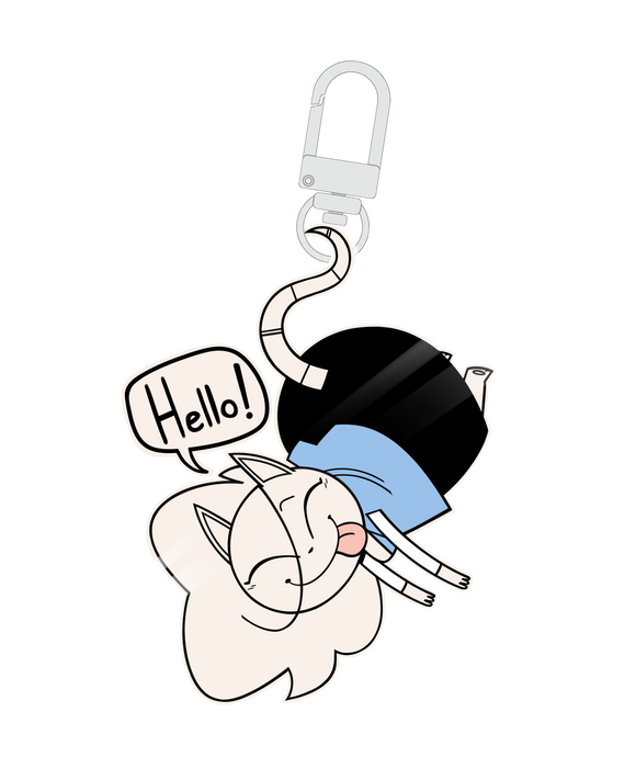 Retro Rat Charm