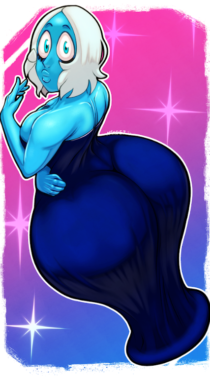 Blue's Behind Print
