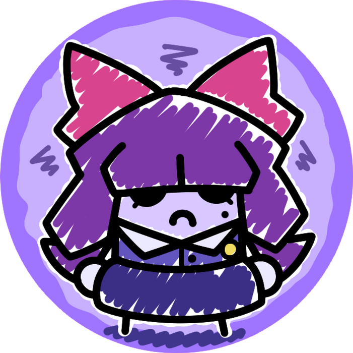 Scribble Patchouli Sticker