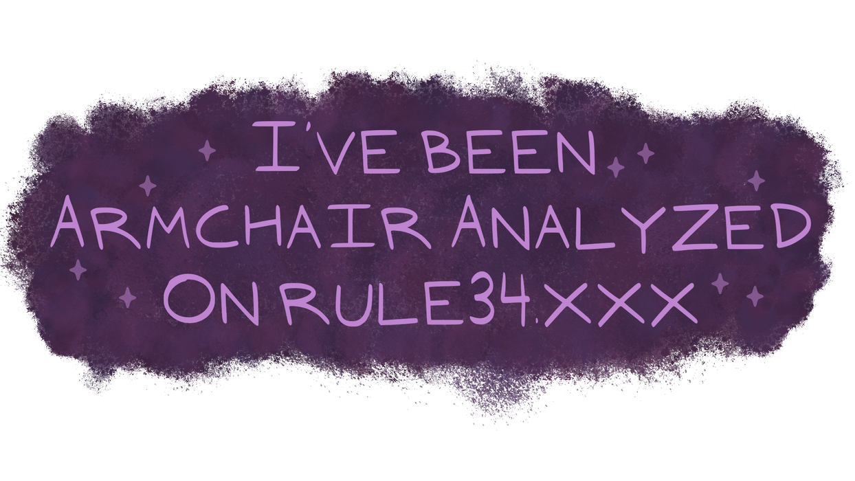 I've Been Armchair Analyzed on R34 Sticker