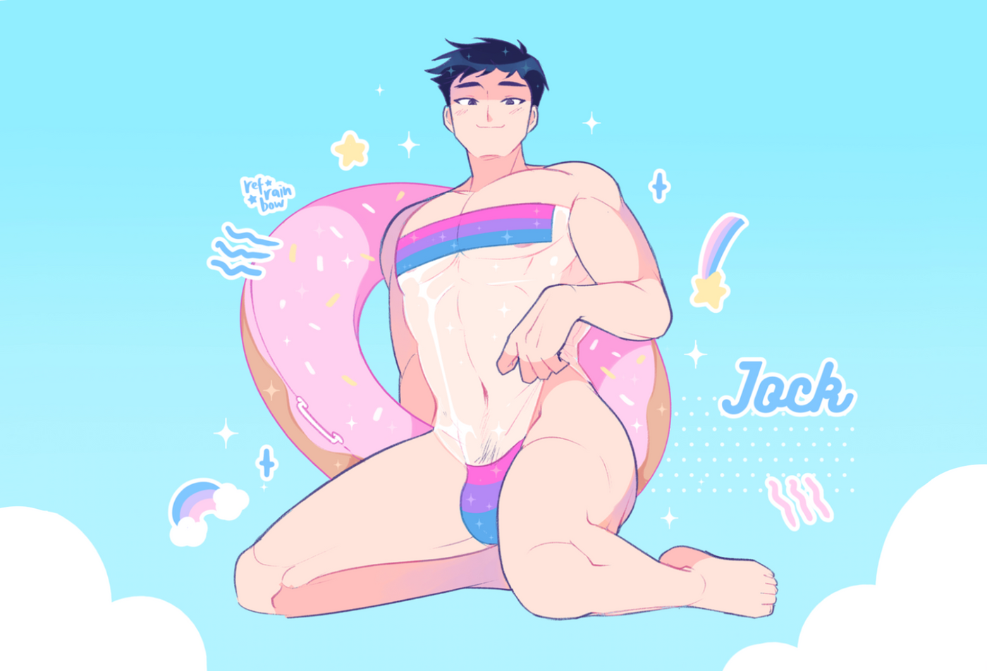 Boyfriends Pride Swimsuit Prints