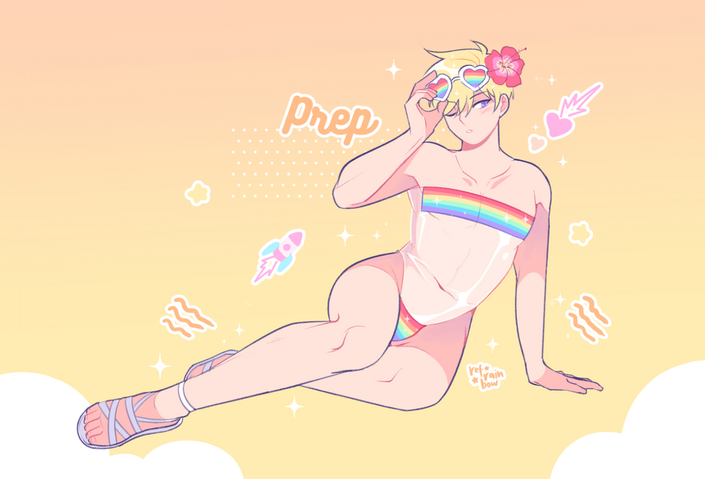 Boyfriends Pride Swimsuit Prints