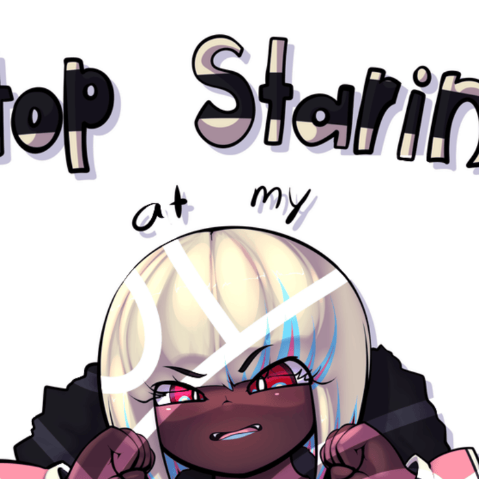 Stop Staring Sticker