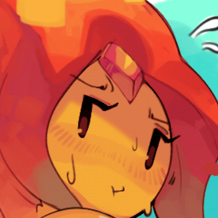 Golden Bikini Flame Gal Print