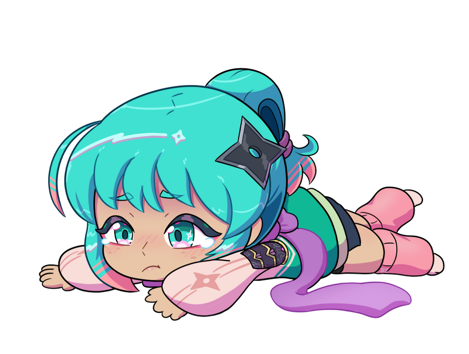 Depressed Vaporblade Sticker