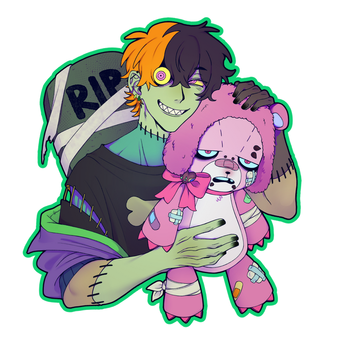 Zombie Boyfriend 3'' Sticker