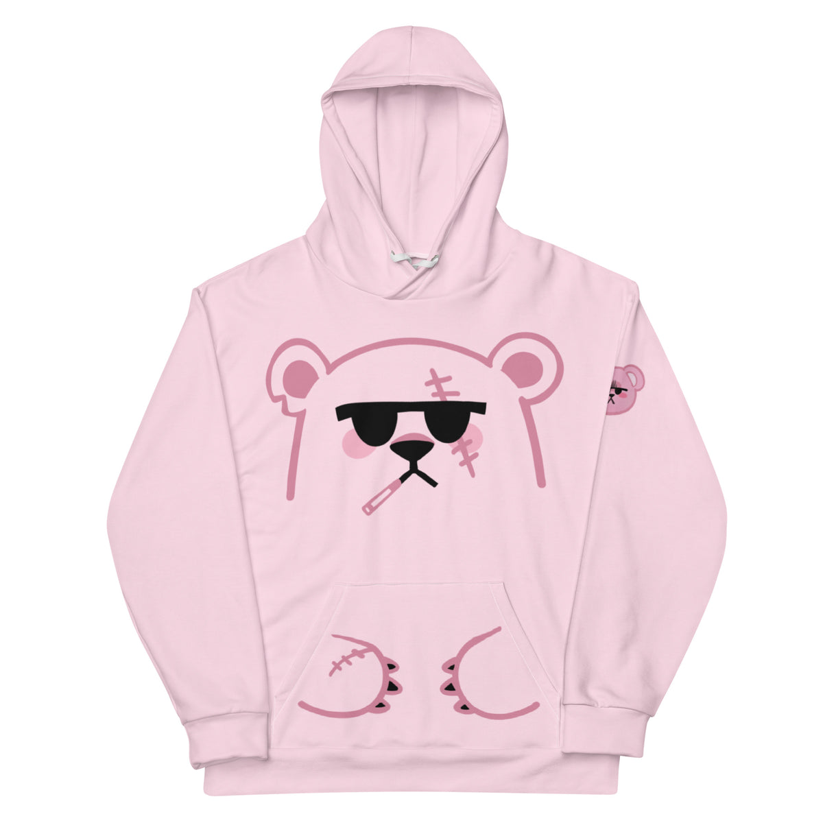 Mr. Cuddles Hoodie (Pink) — YoruNoEcchi