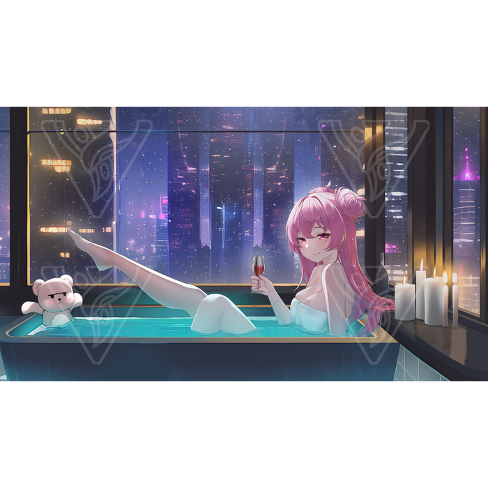 BabyPink Bath Poster