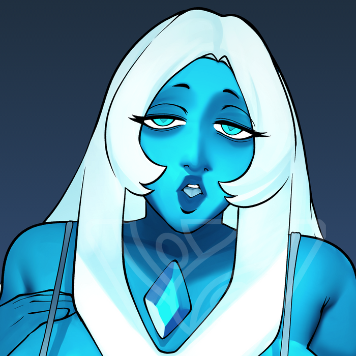 Diamond Blue Lingerie Print
