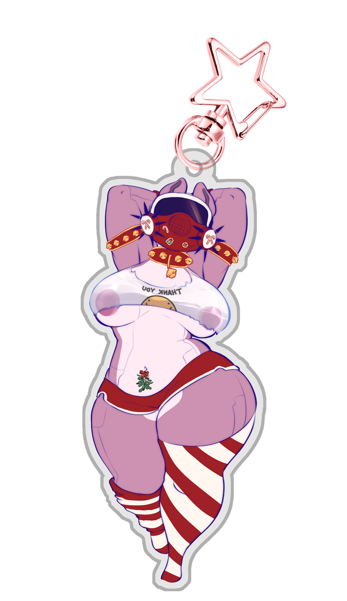 Cherry-Bot Christmas Edition Keychain