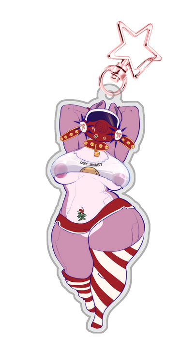 Cherry-Bot Christmas Edition Keychain