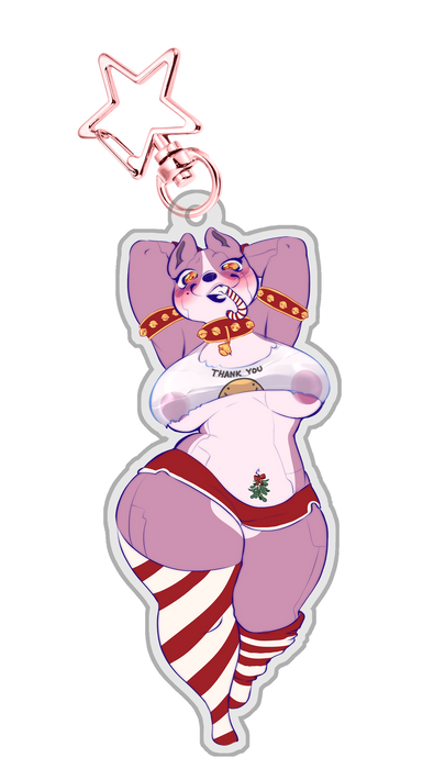 Cherry-Bot Christmas Edition Keychain