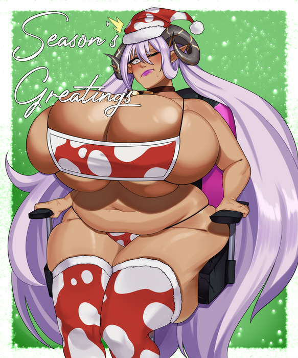 Yael Christmas Chair Stuck Print