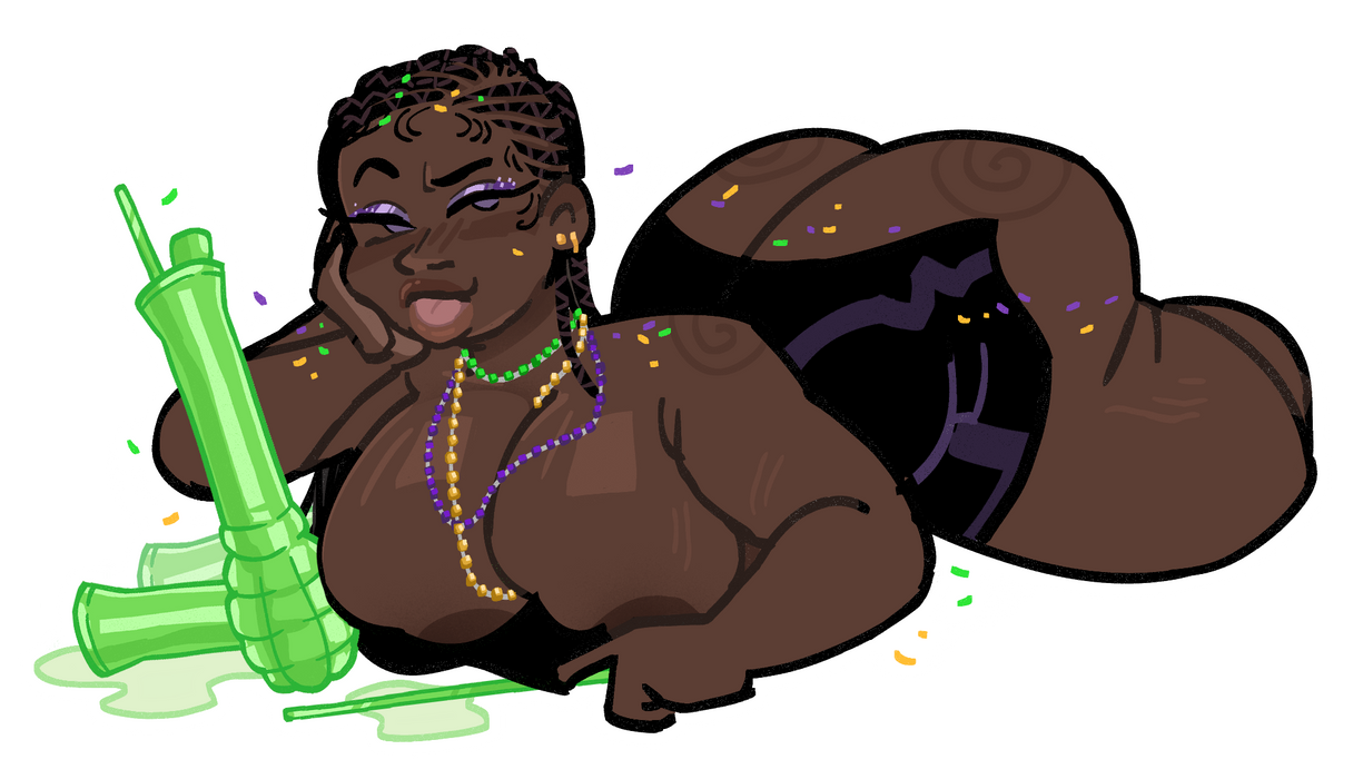 Nira Mardi Gras Sticker
