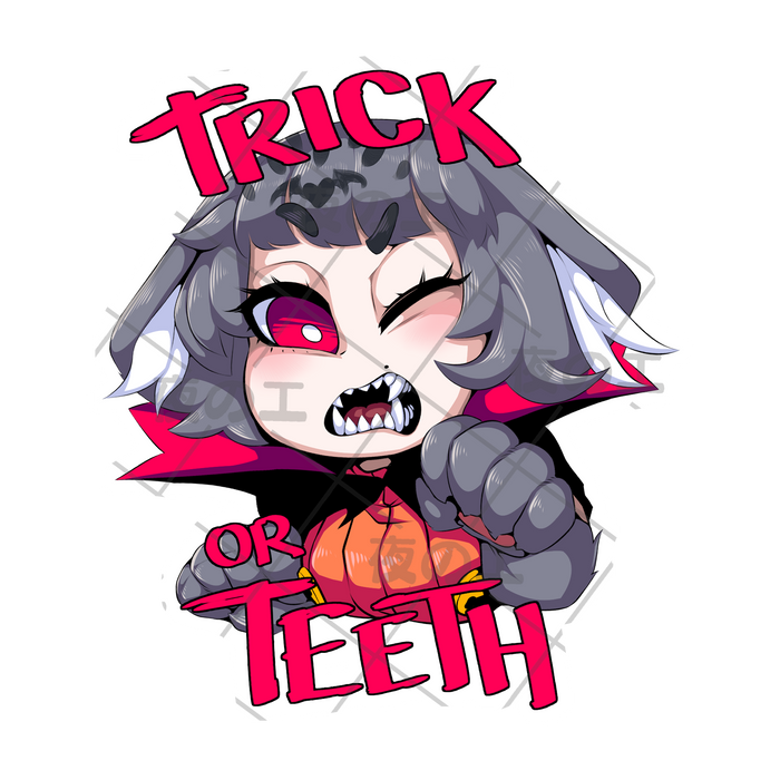 Trick or Teeth Sticker